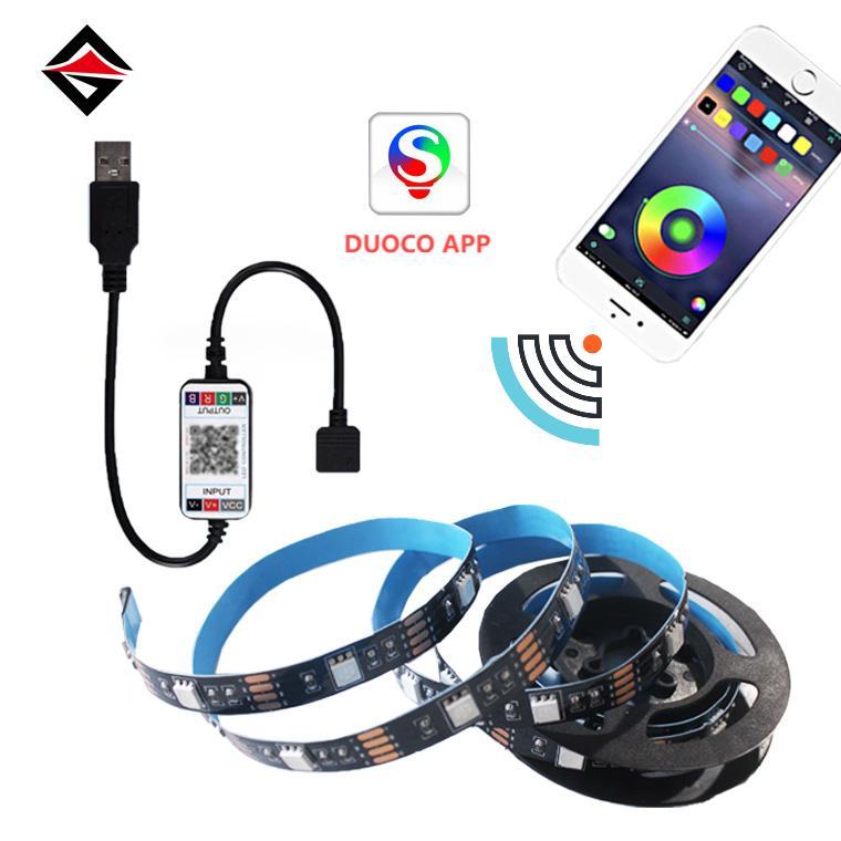 USB Bluetooth -kontroller + RGB LED -tule riba 1m komplekt